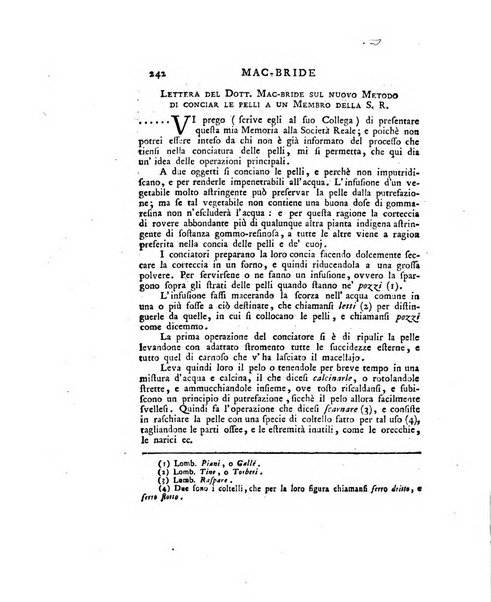 Opuscoli scelti sulle scienze e sulle arti. Tratti dagli Atti delle Accademie, e dalle altre collezioni filosofiche, e letterarie, dalle opere più recenti inglesi, tedesche, francesi, latine, e italiane, e da manoscritti originali, e inediti