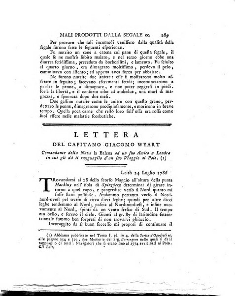 Opuscoli scelti sulle scienze e sulle arti. Tratti dagli Atti delle Accademie, e dalle altre collezioni filosofiche, e letterarie, dalle opere più recenti inglesi, tedesche, francesi, latine, e italiane, e da manoscritti originali, e inediti