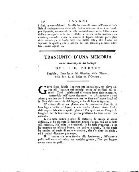 Opuscoli scelti sulle scienze e sulle arti. Tratti dagli Atti delle Accademie, e dalle altre collezioni filosofiche, e letterarie, dalle opere più recenti inglesi, tedesche, francesi, latine, e italiane, e da manoscritti originali, e inediti