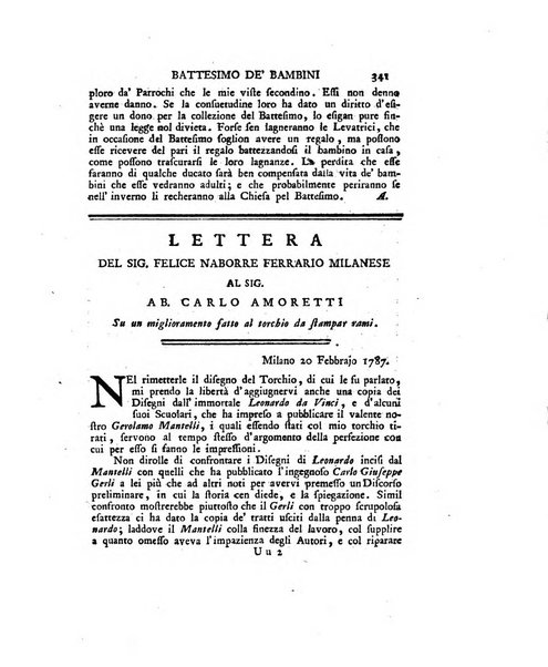 Opuscoli scelti sulle scienze e sulle arti. Tratti dagli Atti delle Accademie, e dalle altre collezioni filosofiche, e letterarie, dalle opere più recenti inglesi, tedesche, francesi, latine, e italiane, e da manoscritti originali, e inediti