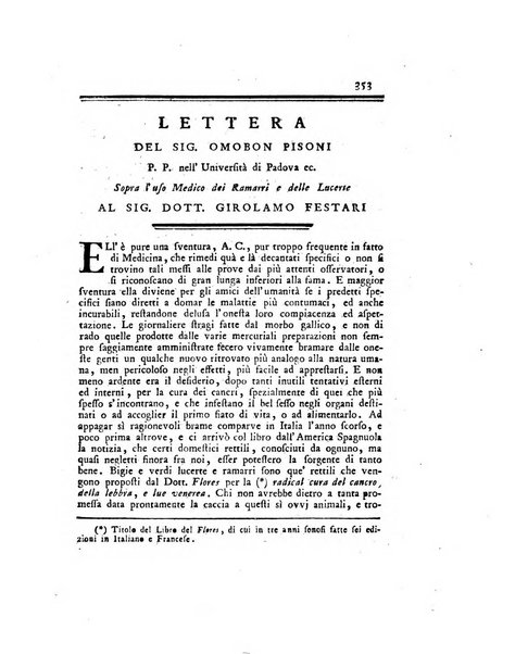 Opuscoli scelti sulle scienze e sulle arti. Tratti dagli Atti delle Accademie, e dalle altre collezioni filosofiche, e letterarie, dalle opere più recenti inglesi, tedesche, francesi, latine, e italiane, e da manoscritti originali, e inediti