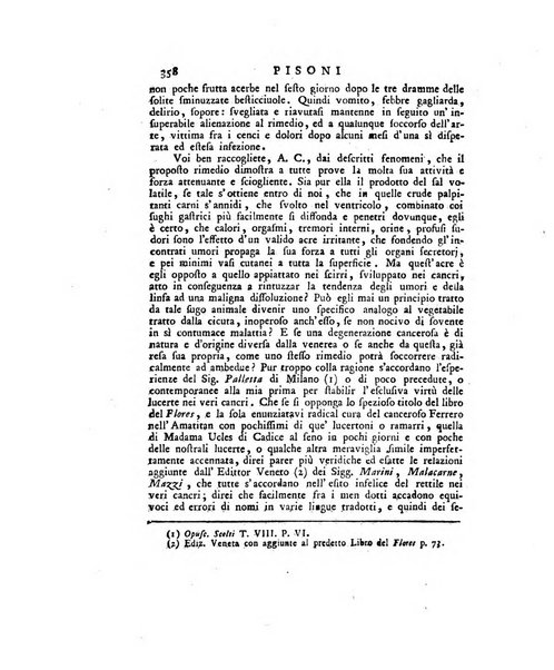 Opuscoli scelti sulle scienze e sulle arti. Tratti dagli Atti delle Accademie, e dalle altre collezioni filosofiche, e letterarie, dalle opere più recenti inglesi, tedesche, francesi, latine, e italiane, e da manoscritti originali, e inediti