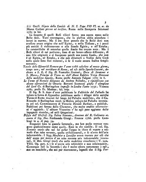 Opuscoli scelti sulle scienze e sulle arti. Tratti dagli Atti delle Accademie, e dalle altre collezioni filosofiche, e letterarie, dalle opere più recenti inglesi, tedesche, francesi, latine, e italiane, e da manoscritti originali, e inediti