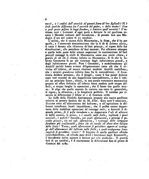 Opuscoli scelti sulle scienze e sulle arti. Tratti dagli Atti delle Accademie, e dalle altre collezioni filosofiche, e letterarie, dalle opere più recenti inglesi, tedesche, francesi, latine, e italiane, e da manoscritti originali, e inediti