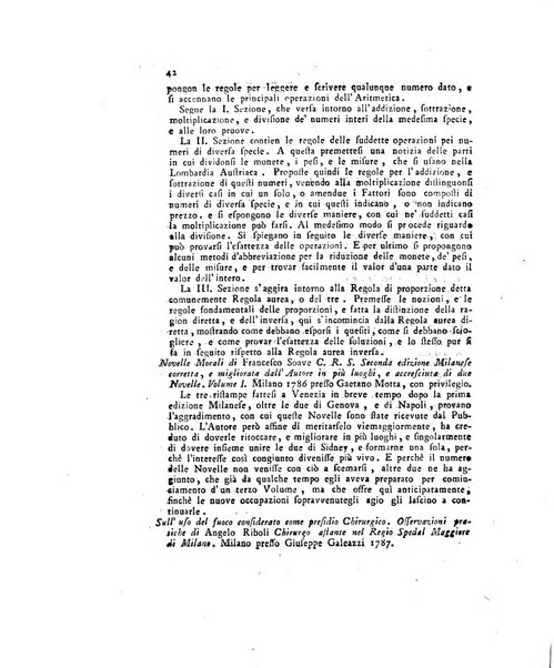 Opuscoli scelti sulle scienze e sulle arti. Tratti dagli Atti delle Accademie, e dalle altre collezioni filosofiche, e letterarie, dalle opere più recenti inglesi, tedesche, francesi, latine, e italiane, e da manoscritti originali, e inediti