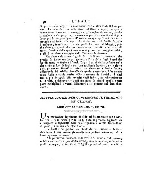 Opuscoli scelti sulle scienze e sulle arti. Tratti dagli Atti delle Accademie, e dalle altre collezioni filosofiche, e letterarie, dalle opere più recenti inglesi, tedesche, francesi, latine, e italiane, e da manoscritti originali, e inediti