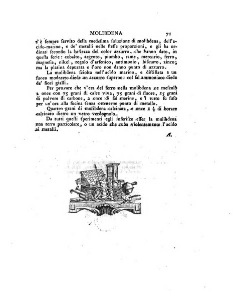 Opuscoli scelti sulle scienze e sulle arti. Tratti dagli Atti delle Accademie, e dalle altre collezioni filosofiche, e letterarie, dalle opere più recenti inglesi, tedesche, francesi, latine, e italiane, e da manoscritti originali, e inediti