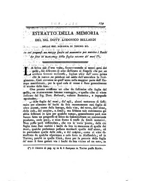 Opuscoli scelti sulle scienze e sulle arti. Tratti dagli Atti delle Accademie, e dalle altre collezioni filosofiche, e letterarie, dalle opere più recenti inglesi, tedesche, francesi, latine, e italiane, e da manoscritti originali, e inediti