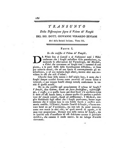 Opuscoli scelti sulle scienze e sulle arti. Tratti dagli Atti delle Accademie, e dalle altre collezioni filosofiche, e letterarie, dalle opere più recenti inglesi, tedesche, francesi, latine, e italiane, e da manoscritti originali, e inediti