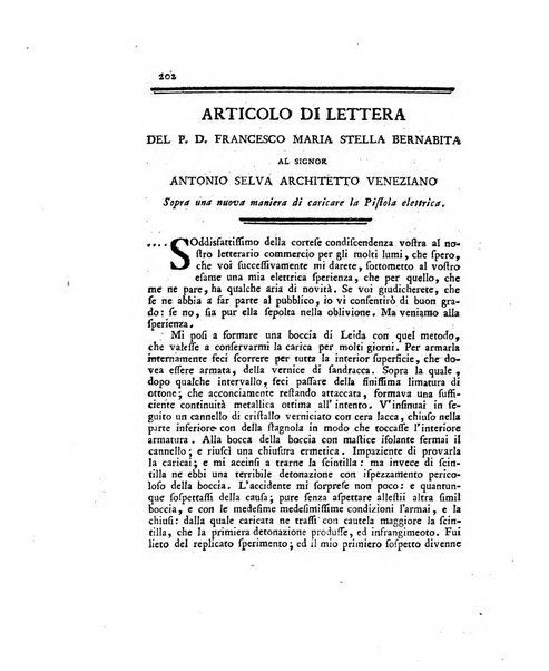 Opuscoli scelti sulle scienze e sulle arti. Tratti dagli Atti delle Accademie, e dalle altre collezioni filosofiche, e letterarie, dalle opere più recenti inglesi, tedesche, francesi, latine, e italiane, e da manoscritti originali, e inediti