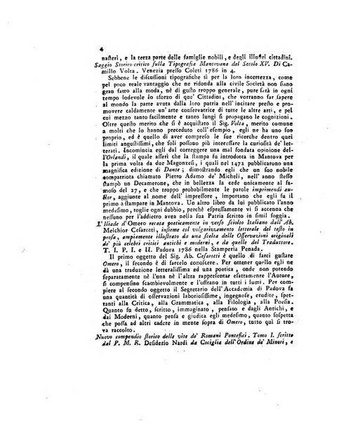 Opuscoli scelti sulle scienze e sulle arti. Tratti dagli Atti delle Accademie, e dalle altre collezioni filosofiche, e letterarie, dalle opere più recenti inglesi, tedesche, francesi, latine, e italiane, e da manoscritti originali, e inediti