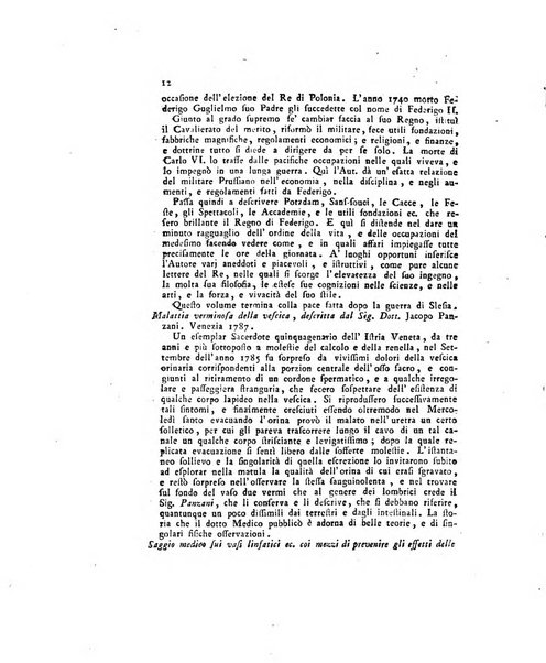 Opuscoli scelti sulle scienze e sulle arti. Tratti dagli Atti delle Accademie, e dalle altre collezioni filosofiche, e letterarie, dalle opere più recenti inglesi, tedesche, francesi, latine, e italiane, e da manoscritti originali, e inediti