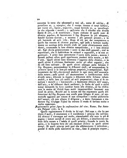 Opuscoli scelti sulle scienze e sulle arti. Tratti dagli Atti delle Accademie, e dalle altre collezioni filosofiche, e letterarie, dalle opere più recenti inglesi, tedesche, francesi, latine, e italiane, e da manoscritti originali, e inediti