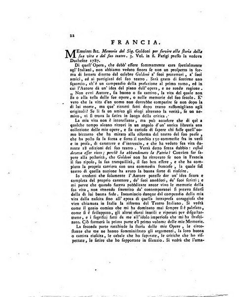 Opuscoli scelti sulle scienze e sulle arti. Tratti dagli Atti delle Accademie, e dalle altre collezioni filosofiche, e letterarie, dalle opere più recenti inglesi, tedesche, francesi, latine, e italiane, e da manoscritti originali, e inediti