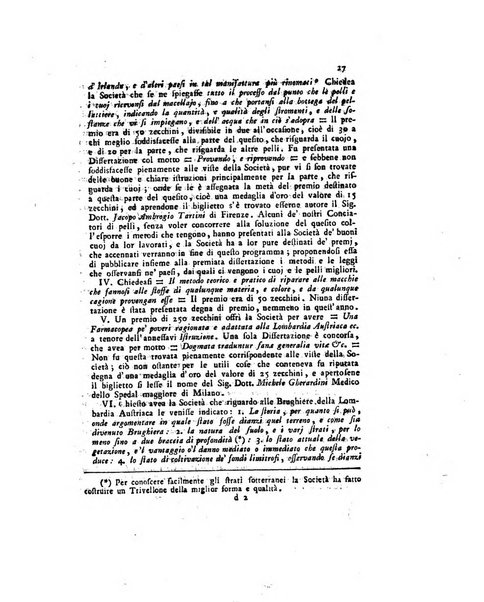 Opuscoli scelti sulle scienze e sulle arti. Tratti dagli Atti delle Accademie, e dalle altre collezioni filosofiche, e letterarie, dalle opere più recenti inglesi, tedesche, francesi, latine, e italiane, e da manoscritti originali, e inediti