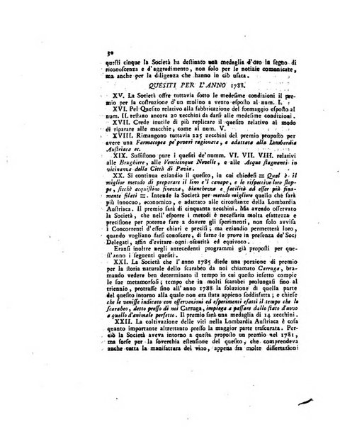 Opuscoli scelti sulle scienze e sulle arti. Tratti dagli Atti delle Accademie, e dalle altre collezioni filosofiche, e letterarie, dalle opere più recenti inglesi, tedesche, francesi, latine, e italiane, e da manoscritti originali, e inediti