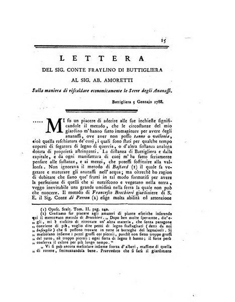 Opuscoli scelti sulle scienze e sulle arti. Tratti dagli Atti delle Accademie, e dalle altre collezioni filosofiche, e letterarie, dalle opere più recenti inglesi, tedesche, francesi, latine, e italiane, e da manoscritti originali, e inediti