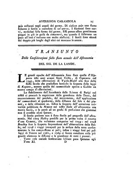 Opuscoli scelti sulle scienze e sulle arti. Tratti dagli Atti delle Accademie, e dalle altre collezioni filosofiche, e letterarie, dalle opere più recenti inglesi, tedesche, francesi, latine, e italiane, e da manoscritti originali, e inediti