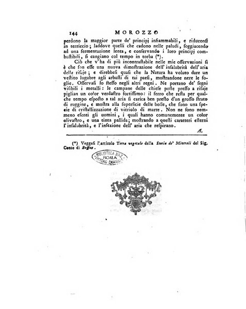 Opuscoli scelti sulle scienze e sulle arti. Tratti dagli Atti delle Accademie, e dalle altre collezioni filosofiche, e letterarie, dalle opere più recenti inglesi, tedesche, francesi, latine, e italiane, e da manoscritti originali, e inediti