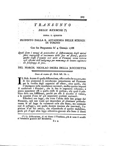 Opuscoli scelti sulle scienze e sulle arti. Tratti dagli Atti delle Accademie, e dalle altre collezioni filosofiche, e letterarie, dalle opere più recenti inglesi, tedesche, francesi, latine, e italiane, e da manoscritti originali, e inediti