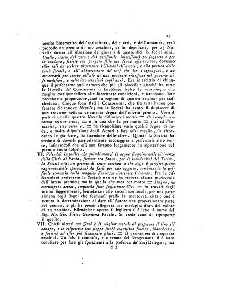 Opuscoli scelti sulle scienze e sulle arti. Tratti dagli Atti delle Accademie, e dalle altre collezioni filosofiche, e letterarie, dalle opere più recenti inglesi, tedesche, francesi, latine, e italiane, e da manoscritti originali, e inediti