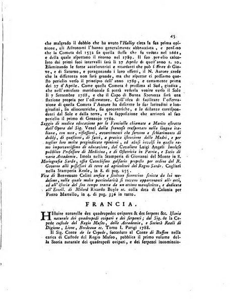 Opuscoli scelti sulle scienze e sulle arti. Tratti dagli Atti delle Accademie, e dalle altre collezioni filosofiche, e letterarie, dalle opere più recenti inglesi, tedesche, francesi, latine, e italiane, e da manoscritti originali, e inediti