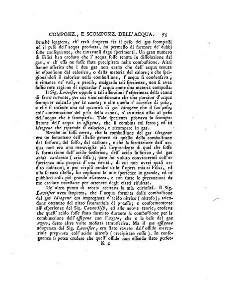 Opuscoli scelti sulle scienze e sulle arti. Tratti dagli Atti delle Accademie, e dalle altre collezioni filosofiche, e letterarie, dalle opere più recenti inglesi, tedesche, francesi, latine, e italiane, e da manoscritti originali, e inediti