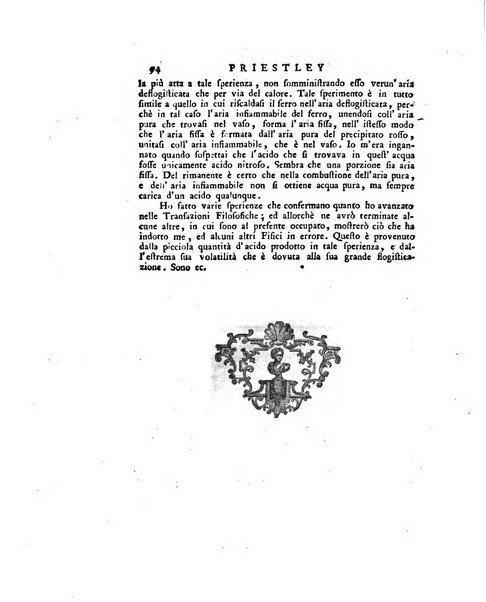 Opuscoli scelti sulle scienze e sulle arti. Tratti dagli Atti delle Accademie, e dalle altre collezioni filosofiche, e letterarie, dalle opere più recenti inglesi, tedesche, francesi, latine, e italiane, e da manoscritti originali, e inediti