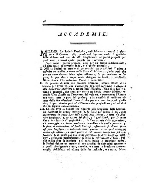 Opuscoli scelti sulle scienze e sulle arti. Tratti dagli Atti delle Accademie, e dalle altre collezioni filosofiche, e letterarie, dalle opere più recenti inglesi, tedesche, francesi, latine, e italiane, e da manoscritti originali, e inediti