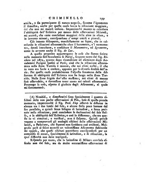 Opuscoli scelti sulle scienze e sulle arti. Tratti dagli Atti delle Accademie, e dalle altre collezioni filosofiche, e letterarie, dalle opere più recenti inglesi, tedesche, francesi, latine, e italiane, e da manoscritti originali, e inediti