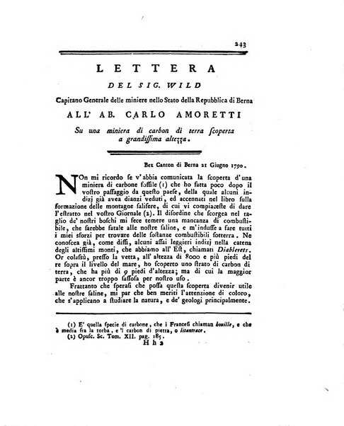 Opuscoli scelti sulle scienze e sulle arti. Tratti dagli Atti delle Accademie, e dalle altre collezioni filosofiche, e letterarie, dalle opere più recenti inglesi, tedesche, francesi, latine, e italiane, e da manoscritti originali, e inediti