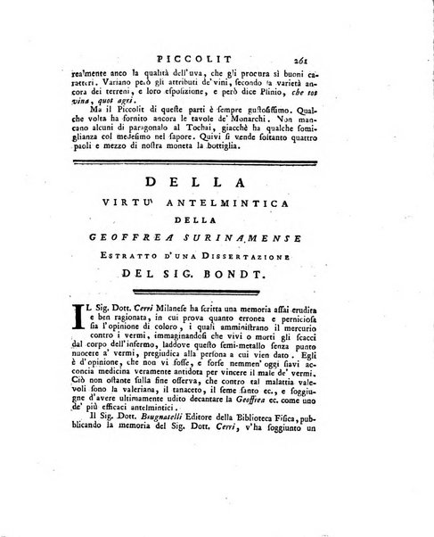 Opuscoli scelti sulle scienze e sulle arti. Tratti dagli Atti delle Accademie, e dalle altre collezioni filosofiche, e letterarie, dalle opere più recenti inglesi, tedesche, francesi, latine, e italiane, e da manoscritti originali, e inediti