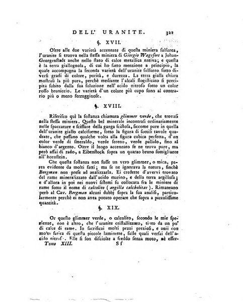 Opuscoli scelti sulle scienze e sulle arti. Tratti dagli Atti delle Accademie, e dalle altre collezioni filosofiche, e letterarie, dalle opere più recenti inglesi, tedesche, francesi, latine, e italiane, e da manoscritti originali, e inediti