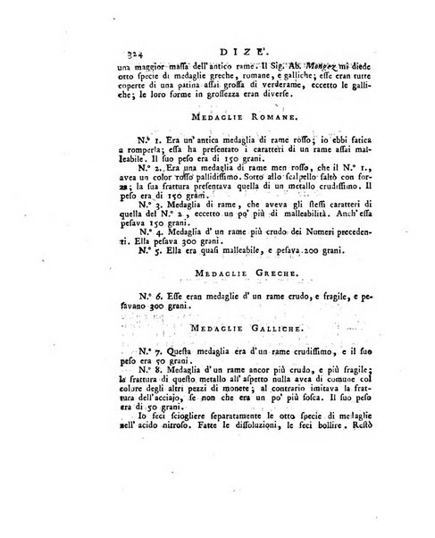 Opuscoli scelti sulle scienze e sulle arti. Tratti dagli Atti delle Accademie, e dalle altre collezioni filosofiche, e letterarie, dalle opere più recenti inglesi, tedesche, francesi, latine, e italiane, e da manoscritti originali, e inediti