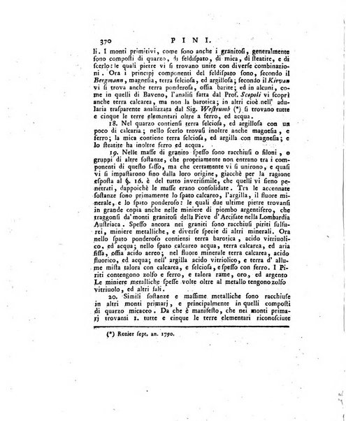 Opuscoli scelti sulle scienze e sulle arti. Tratti dagli Atti delle Accademie, e dalle altre collezioni filosofiche, e letterarie, dalle opere più recenti inglesi, tedesche, francesi, latine, e italiane, e da manoscritti originali, e inediti