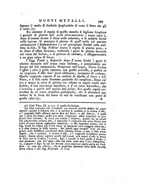 Opuscoli scelti sulle scienze e sulle arti. Tratti dagli Atti delle Accademie, e dalle altre collezioni filosofiche, e letterarie, dalle opere più recenti inglesi, tedesche, francesi, latine, e italiane, e da manoscritti originali, e inediti