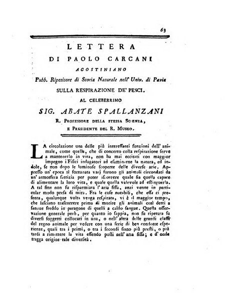 Opuscoli scelti sulle scienze e sulle arti. Tratti dagli Atti delle Accademie, e dalle altre collezioni filosofiche, e letterarie, dalle opere più recenti inglesi, tedesche, francesi, latine, e italiane, e da manoscritti originali, e inediti