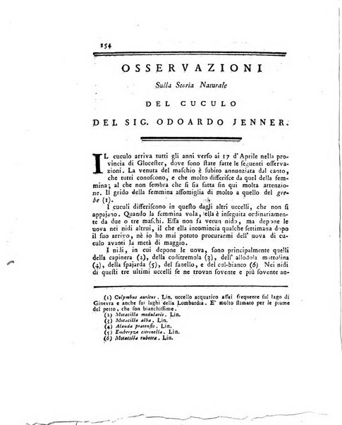 Opuscoli scelti sulle scienze e sulle arti. Tratti dagli Atti delle Accademie, e dalle altre collezioni filosofiche, e letterarie, dalle opere più recenti inglesi, tedesche, francesi, latine, e italiane, e da manoscritti originali, e inediti