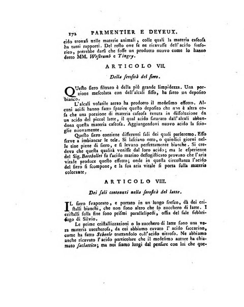 Opuscoli scelti sulle scienze e sulle arti. Tratti dagli Atti delle Accademie, e dalle altre collezioni filosofiche, e letterarie, dalle opere più recenti inglesi, tedesche, francesi, latine, e italiane, e da manoscritti originali, e inediti