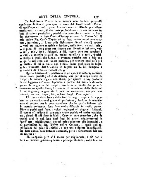 Opuscoli scelti sulle scienze e sulle arti. Tratti dagli Atti delle Accademie, e dalle altre collezioni filosofiche, e letterarie, dalle opere più recenti inglesi, tedesche, francesi, latine, e italiane, e da manoscritti originali, e inediti