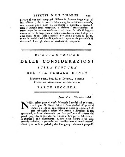 Opuscoli scelti sulle scienze e sulle arti. Tratti dagli Atti delle Accademie, e dalle altre collezioni filosofiche, e letterarie, dalle opere più recenti inglesi, tedesche, francesi, latine, e italiane, e da manoscritti originali, e inediti