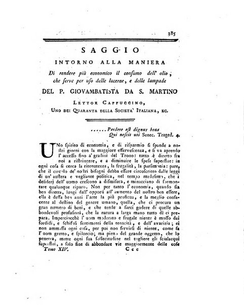 Opuscoli scelti sulle scienze e sulle arti. Tratti dagli Atti delle Accademie, e dalle altre collezioni filosofiche, e letterarie, dalle opere più recenti inglesi, tedesche, francesi, latine, e italiane, e da manoscritti originali, e inediti