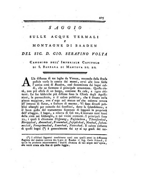 Opuscoli scelti sulle scienze e sulle arti. Tratti dagli Atti delle Accademie, e dalle altre collezioni filosofiche, e letterarie, dalle opere più recenti inglesi, tedesche, francesi, latine, e italiane, e da manoscritti originali, e inediti