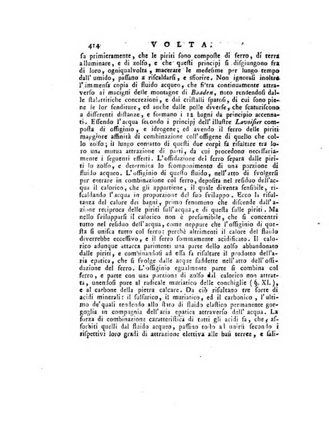 Opuscoli scelti sulle scienze e sulle arti. Tratti dagli Atti delle Accademie, e dalle altre collezioni filosofiche, e letterarie, dalle opere più recenti inglesi, tedesche, francesi, latine, e italiane, e da manoscritti originali, e inediti