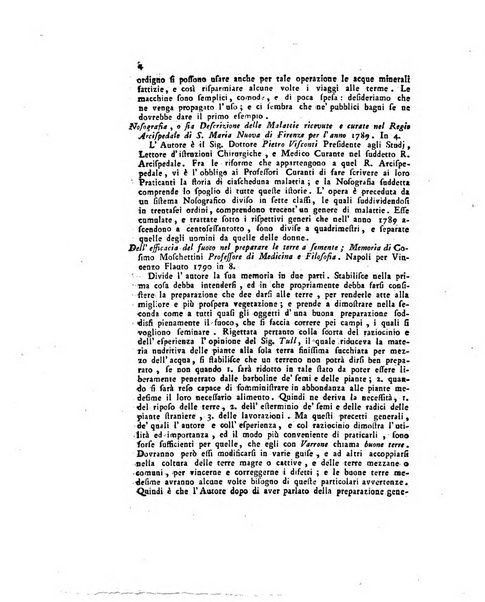 Opuscoli scelti sulle scienze e sulle arti. Tratti dagli Atti delle Accademie, e dalle altre collezioni filosofiche, e letterarie, dalle opere più recenti inglesi, tedesche, francesi, latine, e italiane, e da manoscritti originali, e inediti