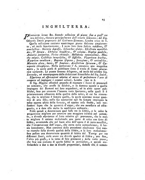 Opuscoli scelti sulle scienze e sulle arti. Tratti dagli Atti delle Accademie, e dalle altre collezioni filosofiche, e letterarie, dalle opere più recenti inglesi, tedesche, francesi, latine, e italiane, e da manoscritti originali, e inediti