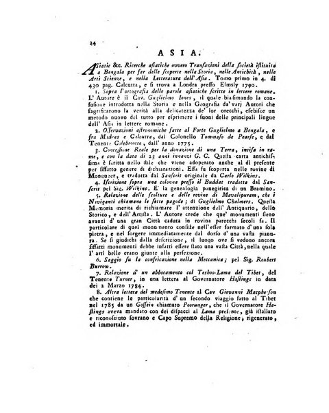 Opuscoli scelti sulle scienze e sulle arti. Tratti dagli Atti delle Accademie, e dalle altre collezioni filosofiche, e letterarie, dalle opere più recenti inglesi, tedesche, francesi, latine, e italiane, e da manoscritti originali, e inediti