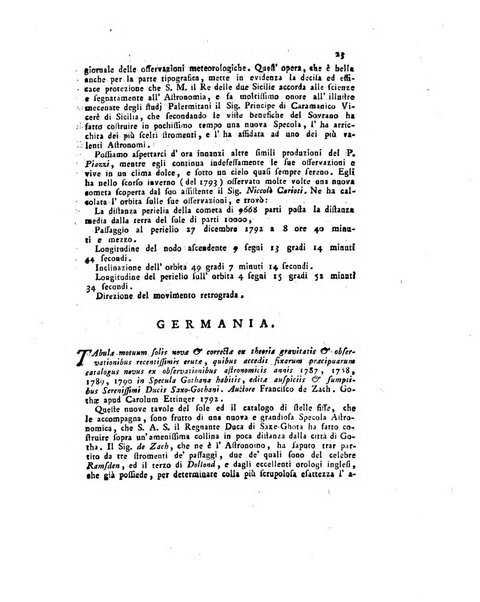 Opuscoli scelti sulle scienze e sulle arti. Tratti dagli Atti delle Accademie, e dalle altre collezioni filosofiche, e letterarie, dalle opere più recenti inglesi, tedesche, francesi, latine, e italiane, e da manoscritti originali, e inediti