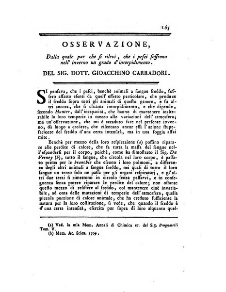 Opuscoli scelti sulle scienze e sulle arti. Tratti dagli Atti delle Accademie, e dalle altre collezioni filosofiche, e letterarie, dalle opere più recenti inglesi, tedesche, francesi, latine, e italiane, e da manoscritti originali, e inediti