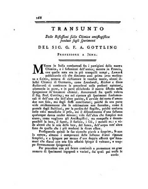 Opuscoli scelti sulle scienze e sulle arti. Tratti dagli Atti delle Accademie, e dalle altre collezioni filosofiche, e letterarie, dalle opere più recenti inglesi, tedesche, francesi, latine, e italiane, e da manoscritti originali, e inediti